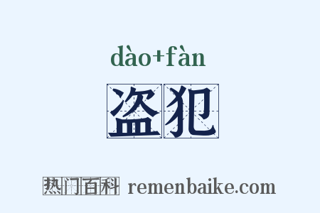 盗犯是什么意思的图片